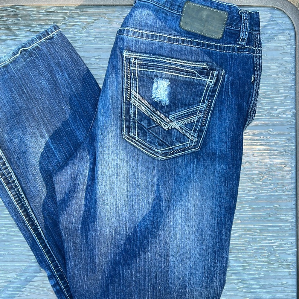 Men’s buckle jeans